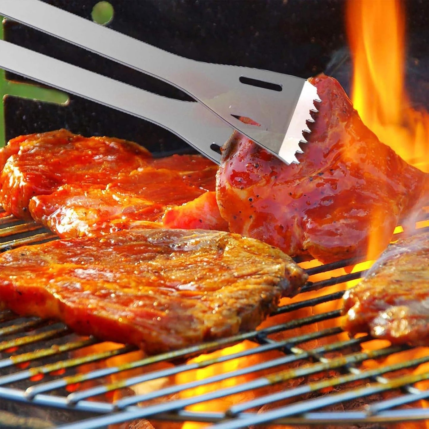 "Kit Completo de Parrilla en Acero Inoxidable"