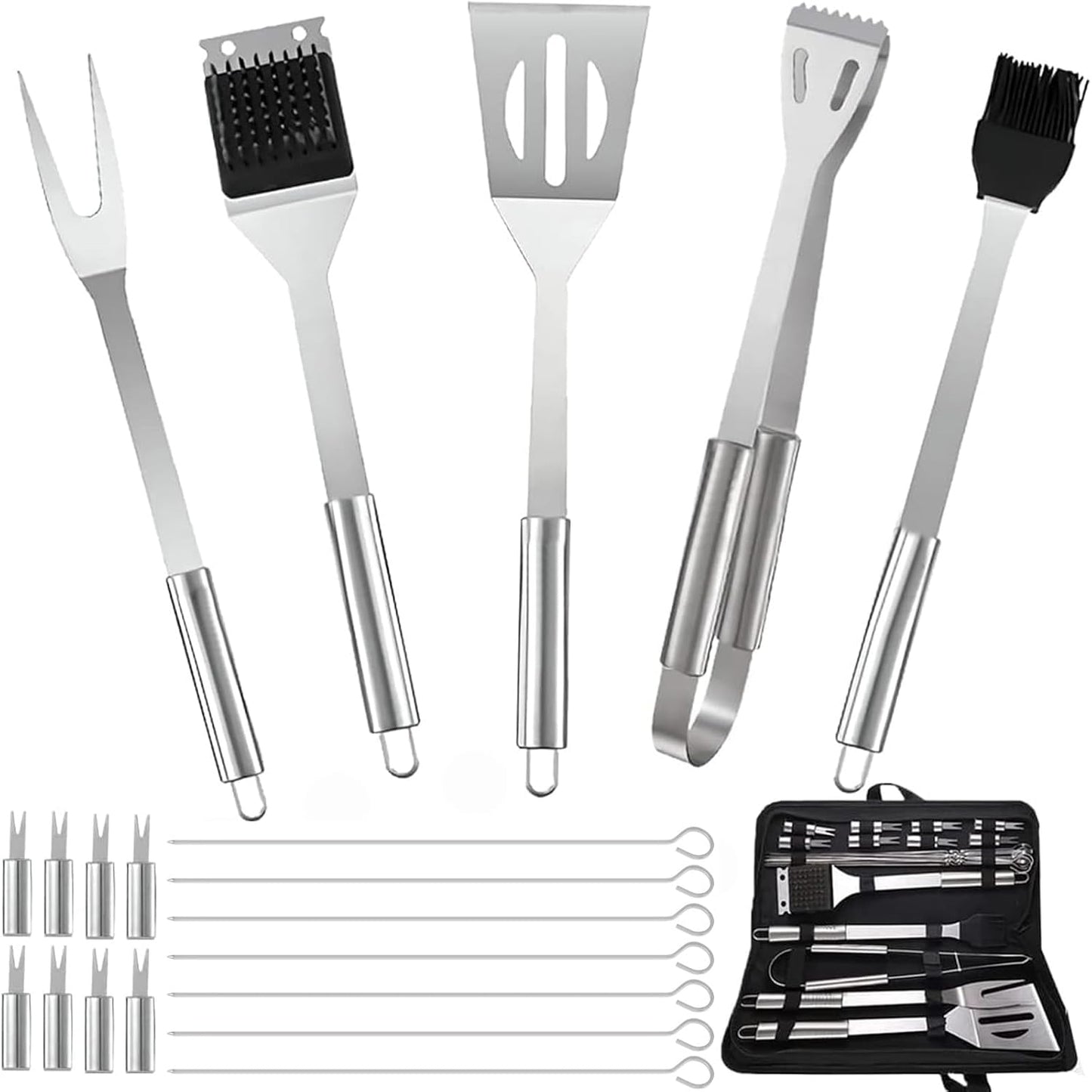 "Kit Completo de Parrilla en Acero Inoxidable"