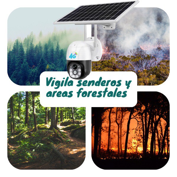 Cámara Seguridad PTZ 4G Solar: Vigilancia Total Sin Wi-Fi