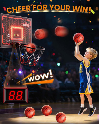 Mini Canasta de Baloncesto con Marcador Electrónico