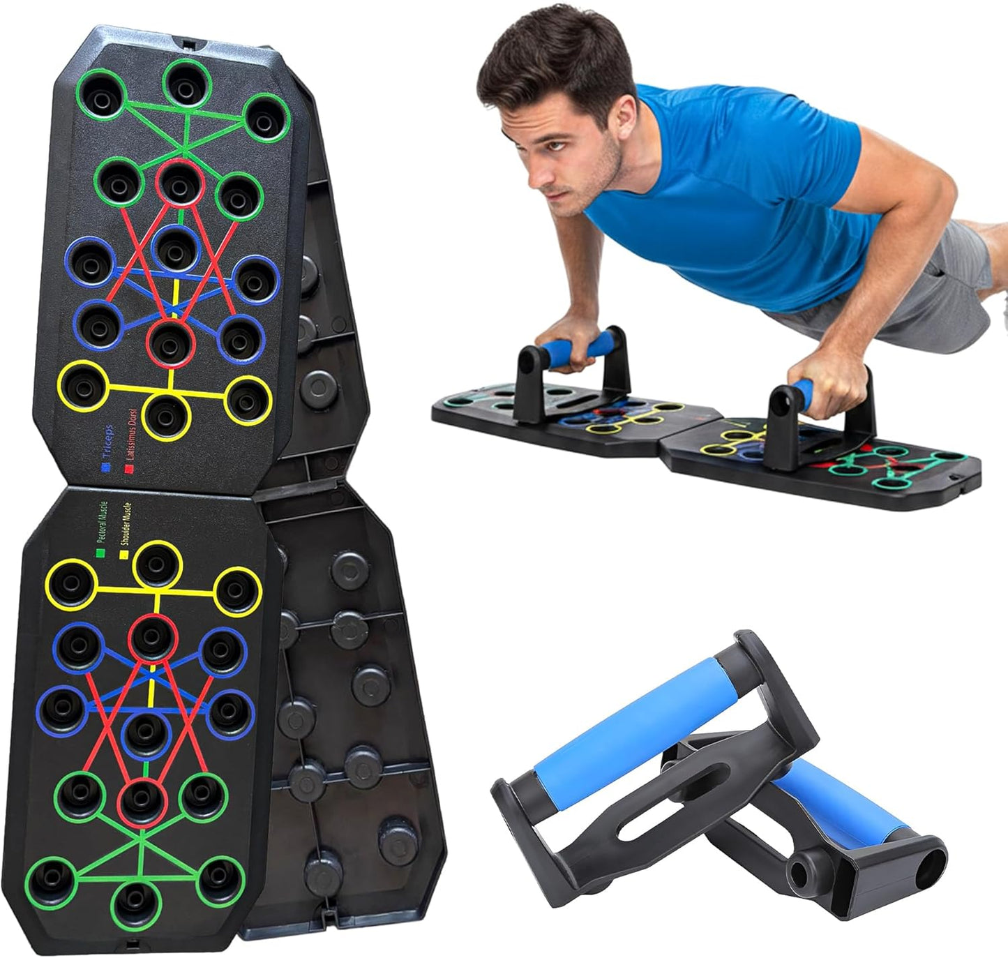 Tabla de Flexiones 9 en 1: Sistema de Entrenamiento Guiado