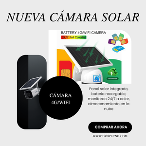 Cámara Seguridad PTZ 4G Solar: Vigilancia Total Sin Wi-Fi