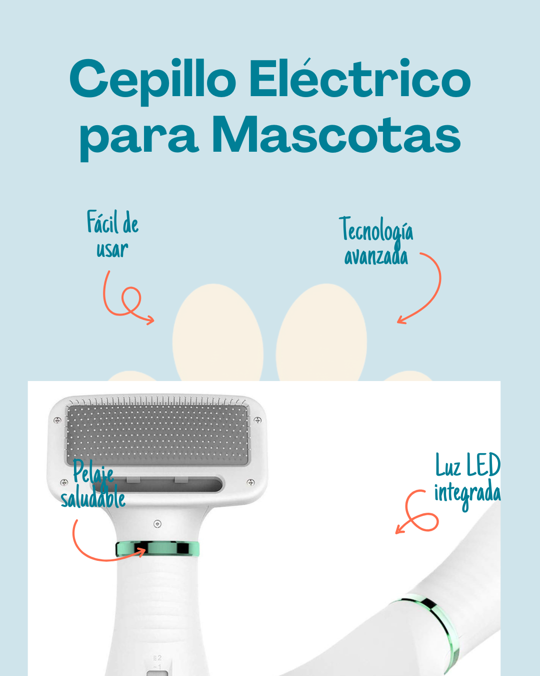 Cepillo Secador para Mascotas 2 en 1 KUUBIA