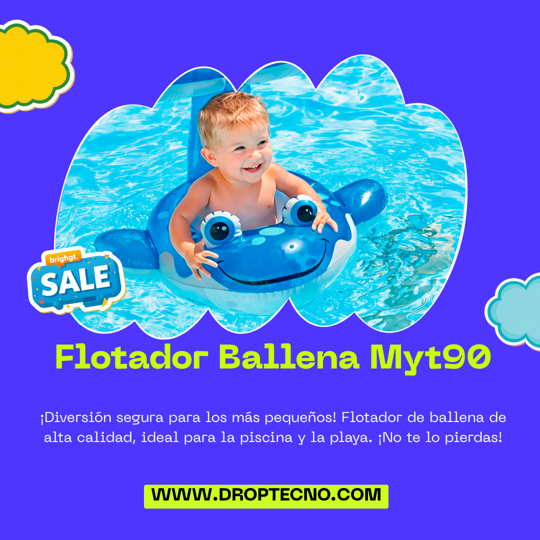 Flotador Ballena Myt90 con Techo Protector