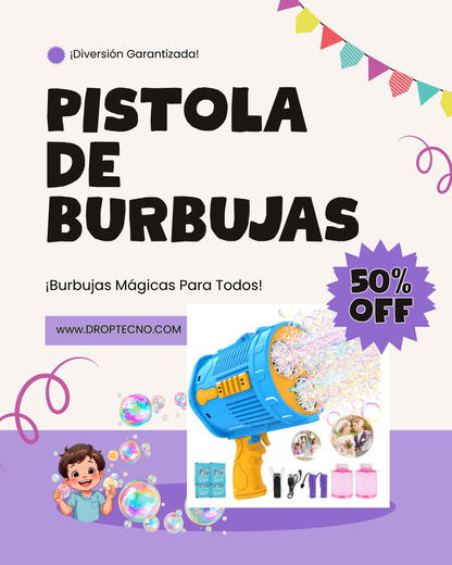 Bazuca Burbujero LED Ultra Potente