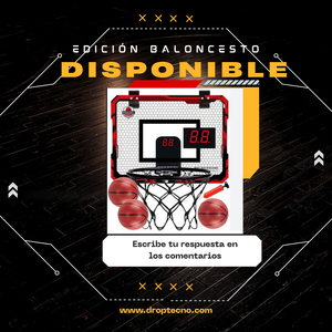 Mini Canasta de Baloncesto con Marcador Electrónico