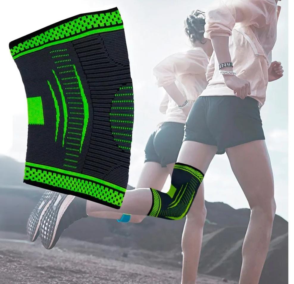 Rodillera Deportiva de Compresión 3D - Verde Pro